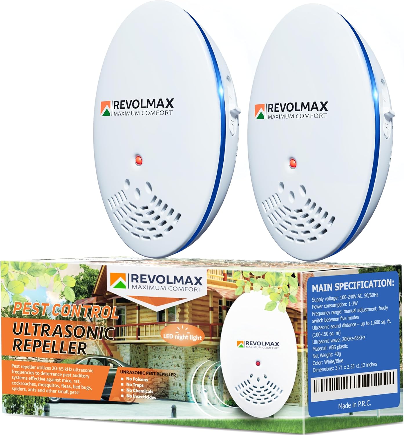 Another great deal on amazon: RX-4, Ultrasonic Pest Control Repeller - Electronic & Ultrasound, Indoor Plug-in Repellent - Get rid of - Rodents, Mice, Squirrels, Bats, Insects, Bed Bugs, Ants, Fleas, Spiders, Roaches (2Pack) 1